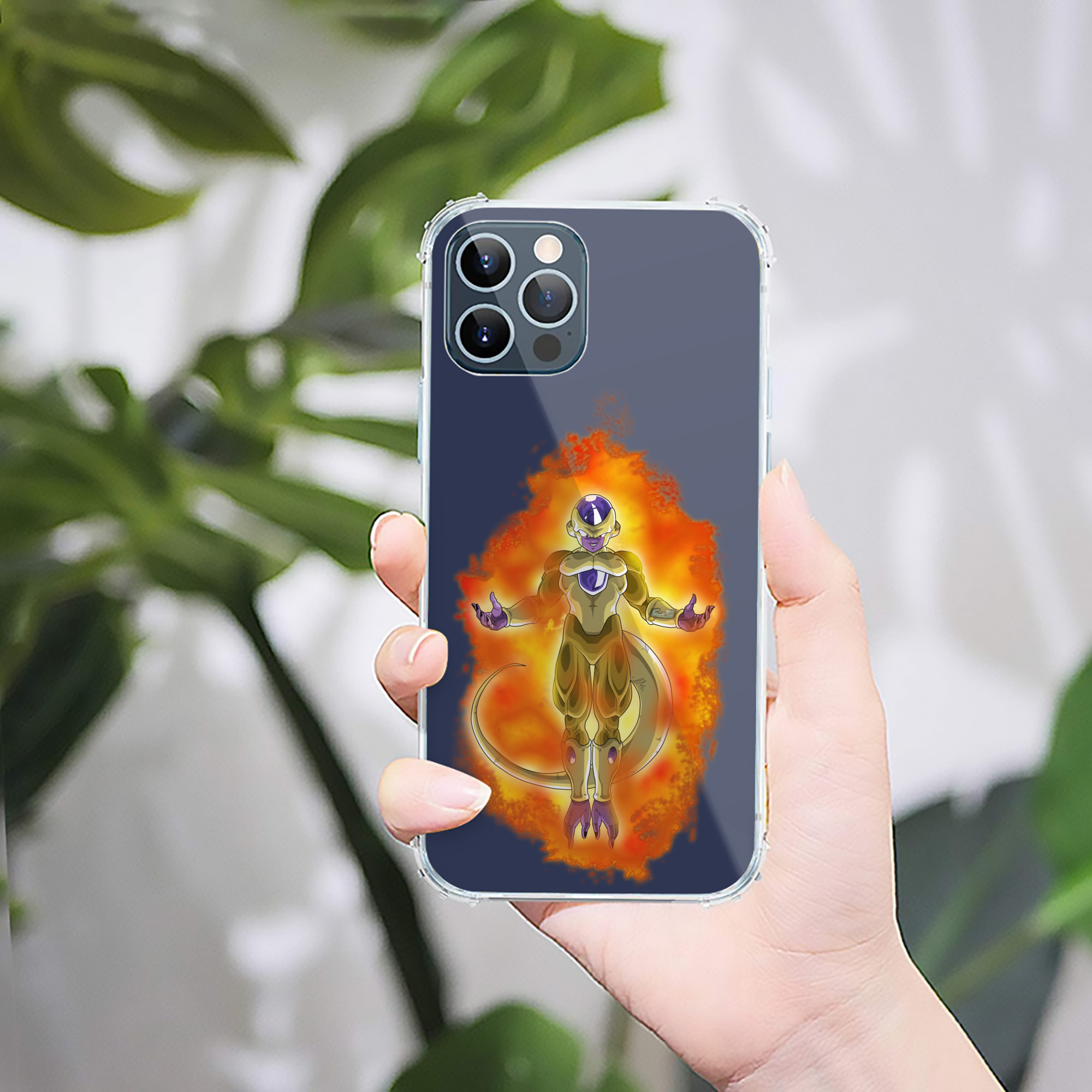 （画像用） ドラゴンボール フリーザ DRAGON BALL Frieza 【iPhone 12シリーズ対応】透明スマホケース（クリアソフトケース）